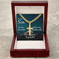 Gift for Son – “See the Invisible” Personalized Cross with Cuban Link Chain