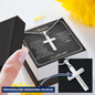 Gift for Father‑in‑Law – “You Made My Life Better” Cross Snake Chain Necklace