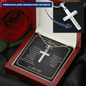 Gift for Father‑in‑Law – “You Made My Life Better” Cross Snake Chain Necklace