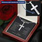 “I Want to Tell You That the Greatest Gift My Parents Ever Gave Me Was You, My Brother” Personalized Cross Necklace with Snake Chain - Gift for Brother