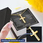 Gift for Father‑in‑Law – “You Made My Life Better” Cross Snake Chain Necklace