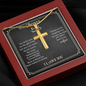 Gift for Father‑in‑Law – “You Made My Life Better” Cross Snake Chain Necklace