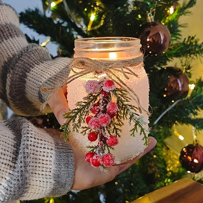 18 oz Red Snow Forest Christmas Candle - Perfect for Home Décor and a Unique Gift for Women