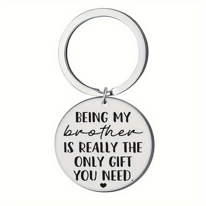 6-Pack Brother Appreciation Metal Keychains - Versatile Keyrings for Birthdays, Weddings, Graduations, and Holidays