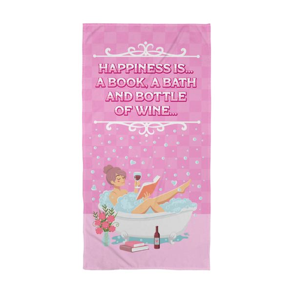 Happiness Is… Bath Towel – A Cozy Ritual in One Gift - Gift for Her