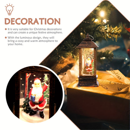 3pcs Festive Retro Christmas Candle Lights Set - LED Tea Lights with Santa, Elk, and Snowman Patterns for Holiday Décor