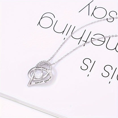 Sisters Love You to the Moon and Back - Sterling Silver Pendant Necklace with Message Card and Gift Box