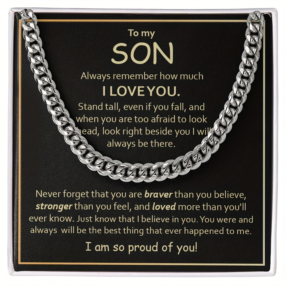 To my Son: Personalized Keepsake Gift for Son - Heartfelt Birthday, Graduation, and Christmas Present from Mom or Dad