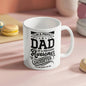 White mug with black text design perfect dad gift ideas from daughter from Someone Said Gift