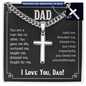 Someone Said Gift personalized cuban link chain necklace with cross pendant for Dad