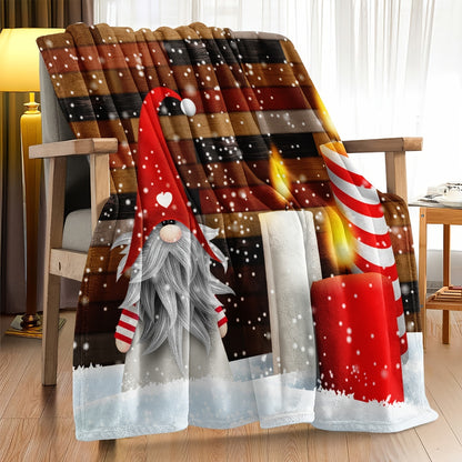 Cozy Christmas Throw Blanket – Perfect for Christmas Party Decor, New Year Gifts, and Cozy Comfort at Home or Outdoors