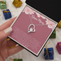 ShineOn Fulfillment heart pendant necklace in gift box for mom forever love necklace thank you for your love.