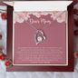 ShineOn Fulfillment heart pendant necklace in gift box with Dear Mom card forever love necklace thank you for your love