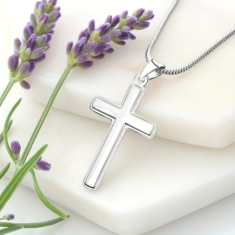 To my Daddy to be from Mommy's tummy: Men's Stainless Cross Necklace For Father