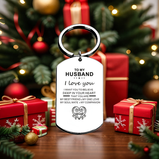 'I Love You' Keychain for Husband – Perfect Birthday, Valentine's Day & Christmas Gift from Wife