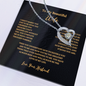 Forever Love Necklace gift for wife by ShineOn Fulfillment with heart pendant and heartfelt message