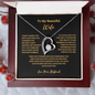 ShineOn Fulfillment Forever Love Necklace gift for wife in elegant gift box with sentimental message