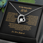 ShineOn Fulfillment Forever Love Necklace gift for wife with heart-shaped pendant and sparkling stone