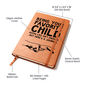 Someone Said Gift vegan leather journal with funny journal prompts and elastic closure band