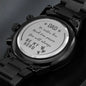 Gift for Dad Chronograph Watch by Someone Said Gift with engraved heartfelt message on the back