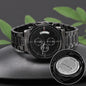 Someone Said Gift black chronograph watch with metal band gift for dad chronograph watch