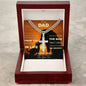 Gift for Dad Necklace with silver cross pendant in elegant wooden box by Someone Said Gift