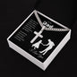 Gift for Dad Necklace silver cross pendant with chain in black box from ShineOn Fulfillment