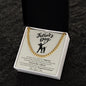 Gift for Dad Necklace gold chain in Father’s Day box with loving message from son