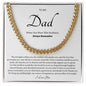 Gold chain Gift for Dad Necklace with heartfelt message card from ShineOn Fulfillment