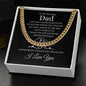 Gold chain necklace in box with heartfelt message Gift for Dad Necklace by ShineOn Fulfillment