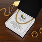 Gift for Dad Necklace gold chain in box with sentimental message by ShineOn Fulfillment