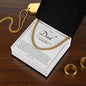 Gift for Dad Necklace gold chain in black box with sentimental message card from ShineOn Fulfillment