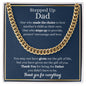 Gift for Dad Necklace gold chain with heartfelt message card from Someone Said Gift