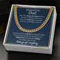 Gold chain gift for dad necklace from Someone Said Gift with heartfelt message in gift box