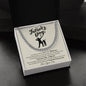 Gift for Dad Necklace silver chain in a Father's Day box with a heartwarming message from son