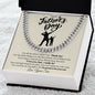 Gift for Dad Necklace by Someone Said Gift in silver chain with Father's Day message in black box