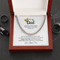 Gift for Dad Necklace by ShineOn Fulfillment with heartfelt engraved message in wooden box