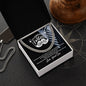Gift for Dad Necklace in silver chain style with a Father's Day message card in a white box