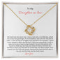 Gift for Daughter-in-Law Necklace by ShineOn Fulfillment with gold chain and sparkling heart pendant in gift box