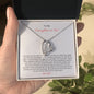 Gift for Daughter-in-Law Necklace with heart pendant in ShineOn Fulfillment box and sentimental message