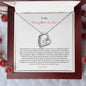 Gift for Daughter-in-Law Necklace silver heart pendant with crystal in elegant gift box by ShineOn Fulfillment