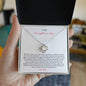 Gift for Daughter-in-Law Necklace in silver with a sparkling pendant displayed in a ShineOn Fulfillment box