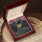 Gift for Daughter Necklace with gold heart pendant in a wooden box by ShineOn Fulfillment