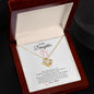 Gift for Daughter Necklace with gold heart pendant in wooden jewelry box from ShineOn Fulfillment