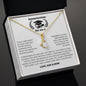 Gift for daughter Necklace in gold with sparkling pendant presented in a congratulations gift box