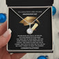 Gift for daughter Necklace with sparkling pendant in graduation gift box by Someone Said Gift