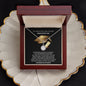 Gift for daughter Necklace in elegant box with graduation day message and silver chain pendant