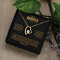 Gift for Daughter Necklace with heart pendant and sparkling stone in ShineOn Fulfillment box