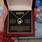 Gift for Daughter Necklace by ShineOn Fulfillment heart-shaped pendant with crystal in red velvet box