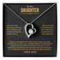 ShineOn Fulfillment gift for daughter necklace heart-shaped pendant with inspiring dad message